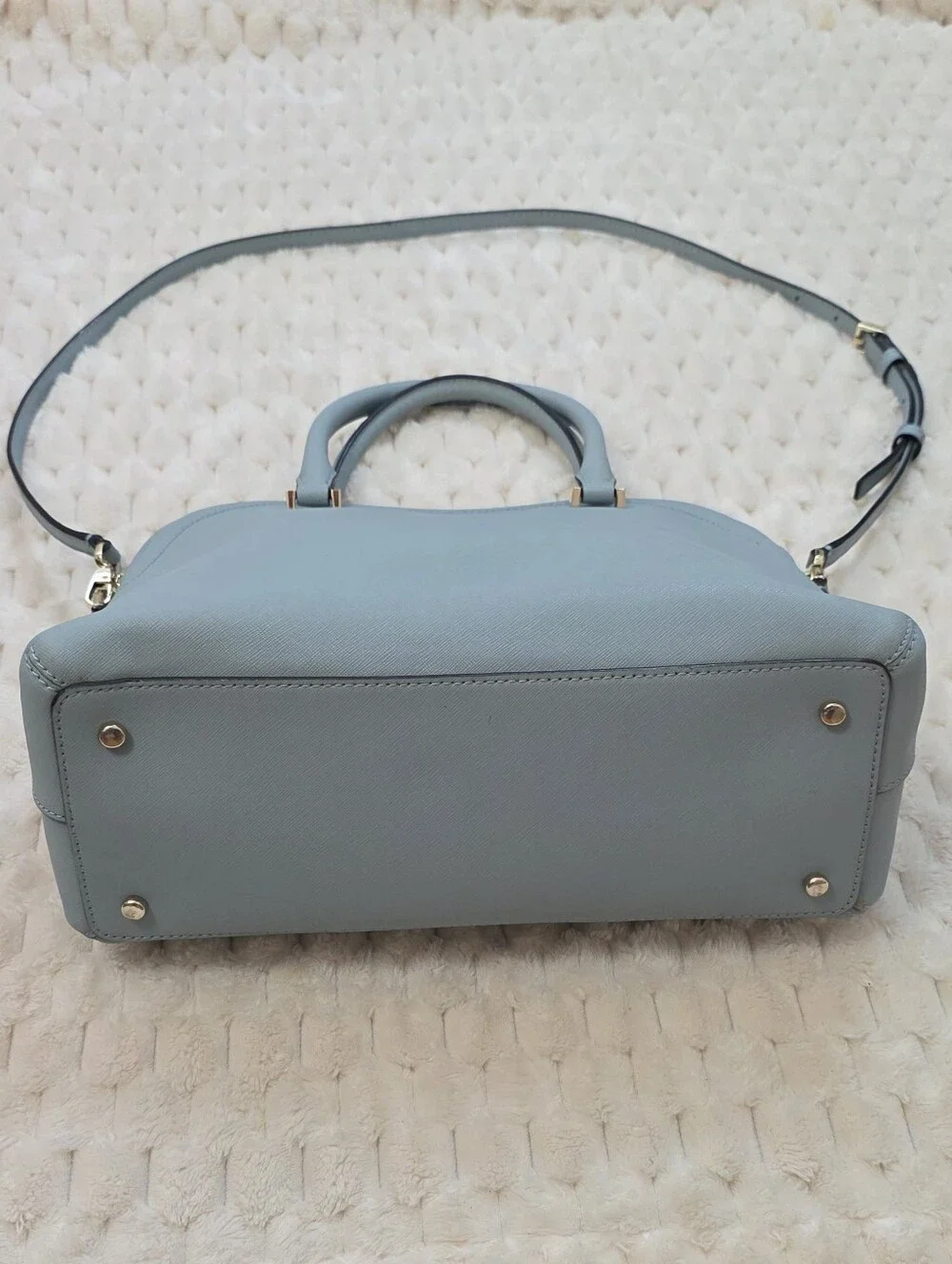 KATE SPADE Mint Blue Leather Cameron Street Margot Satchel